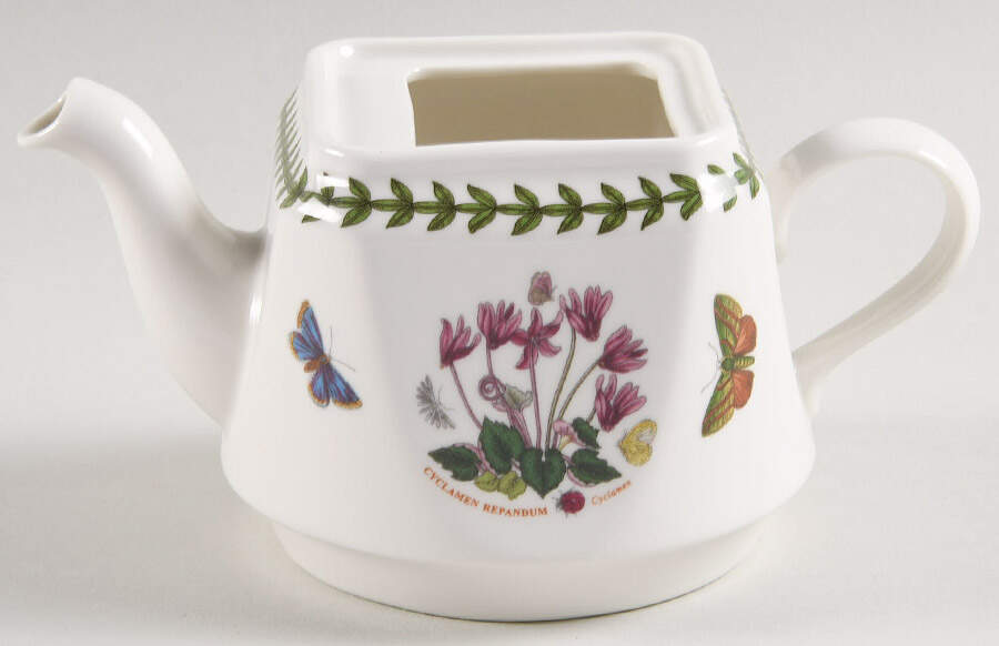 Botanic Garden Square Individual Teapot No Lid by Portmeirion-1