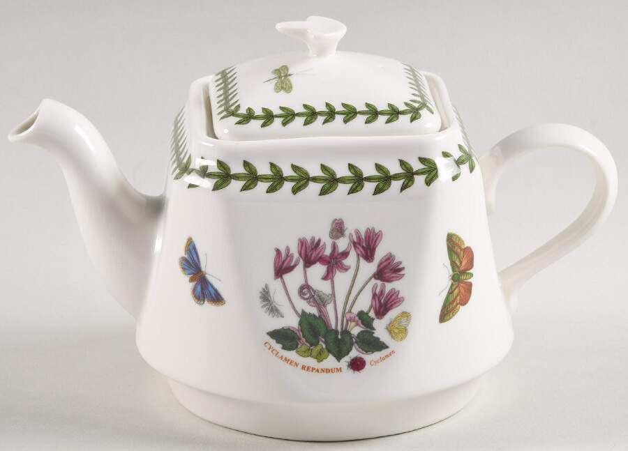 Botanic Garden Square Individual Teapot & Lid by Portmeirion-1