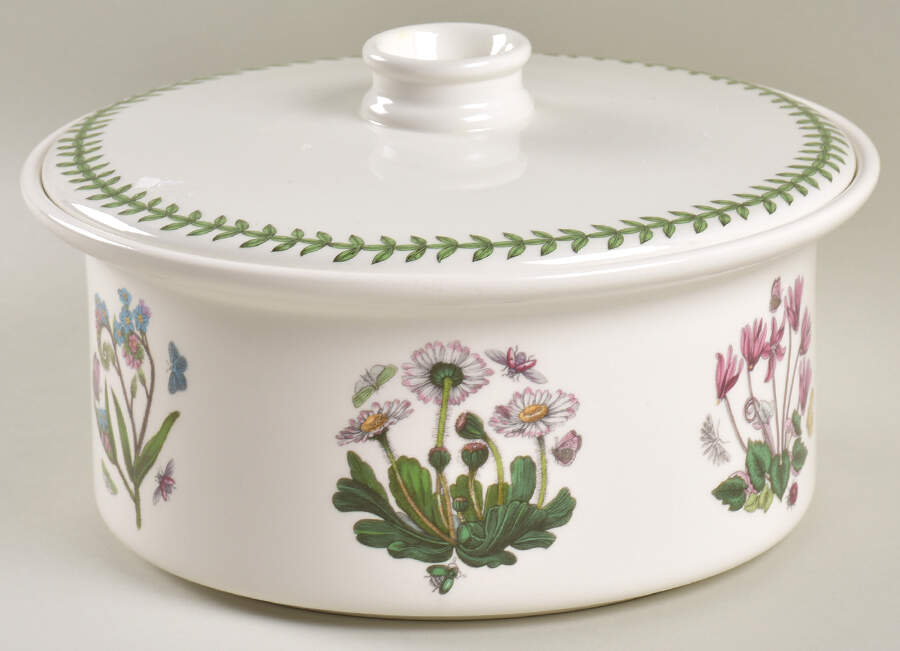 Botanic Garden 1.75 Qt Drum Round Covered Casserole by Portmeirion-1