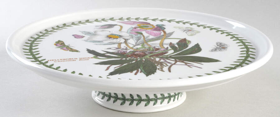 Botanic Garden 10" Diameter Pedestal Cake Stand by Portmeirion-1
