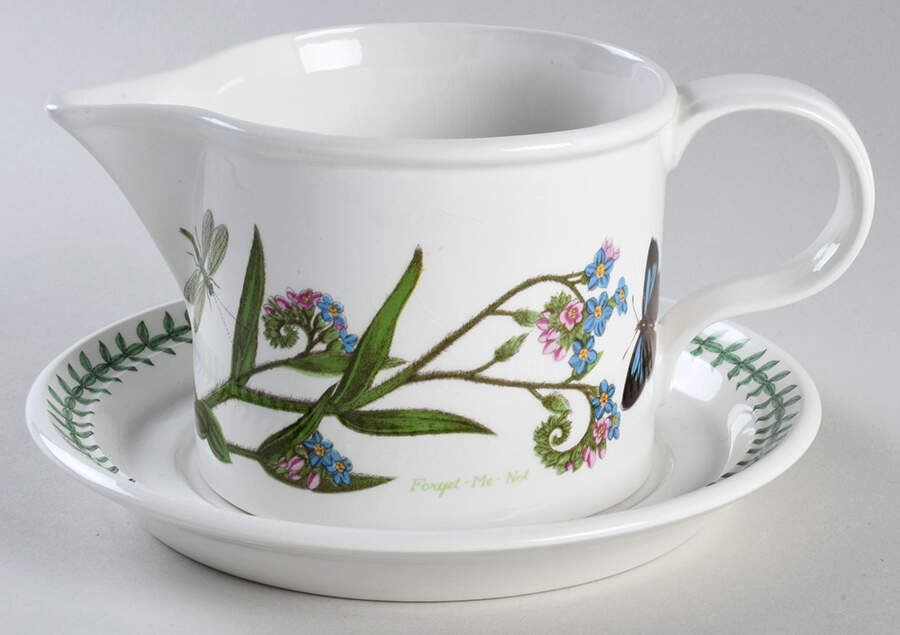 Botanic Garden Gravy Boat & Underplate by Portmeirion-1