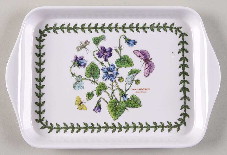 Botanic Garden 8" Melamine Rectangular Tray for Mug Set (MU268S) by Portmeirion-1