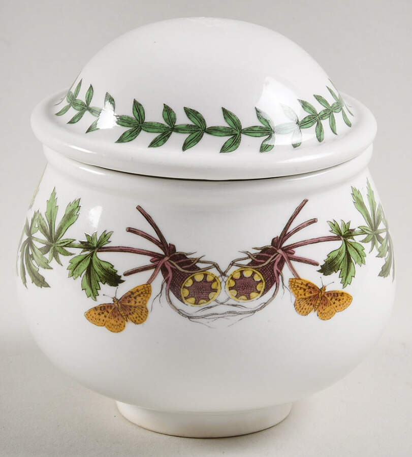 Botanic Garden Romantic Sugar Bowl & Lid by Portmeirion-1