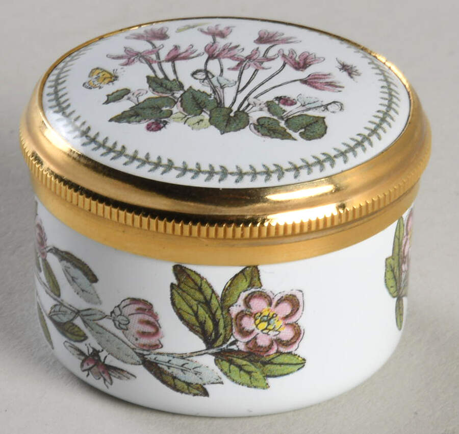 Botanic Garden 1" Round Enamel Box & Lid by Portmeirion-1