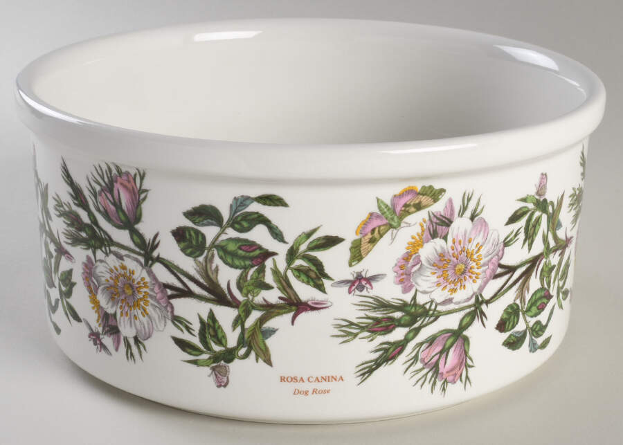 Botanic Garden 4 Qt Round Drum Shape Casserole No Lid by Portmeirion-1