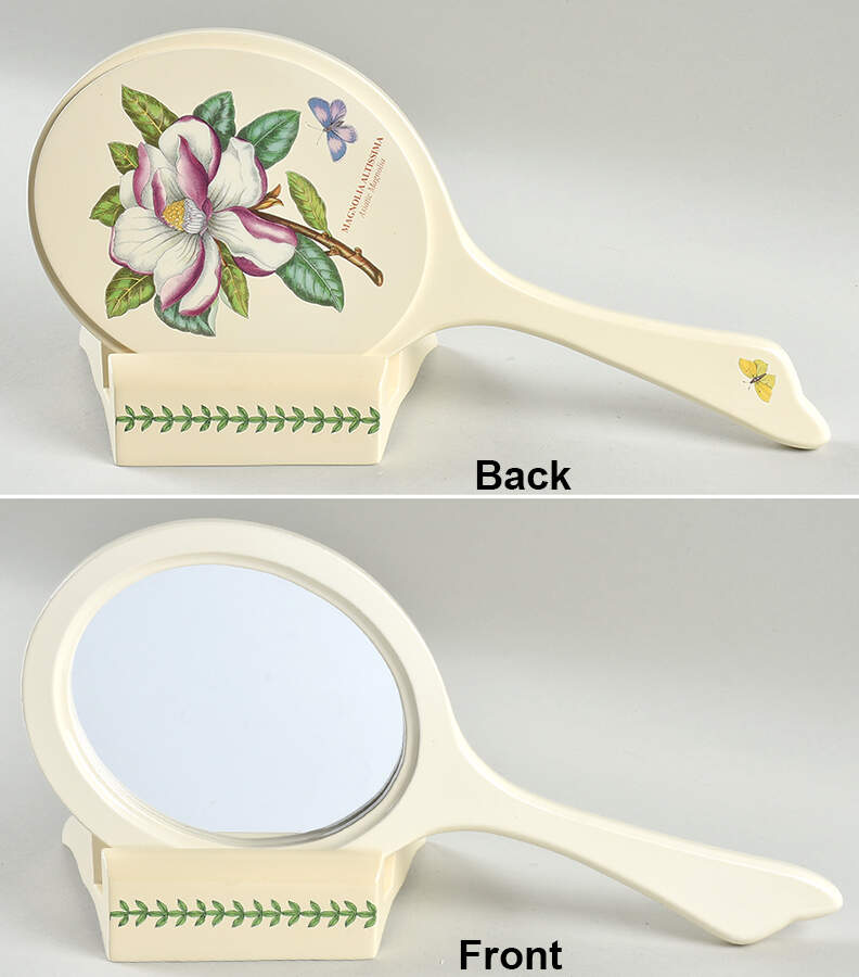 Botanic Garden Hand Mirror & Stand Set by Portmeirion-1