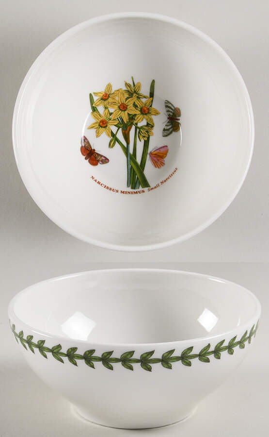 Botanic Garden 5 1/2" Stacking Bowl W/50th Anniversary Backstamp by Portmeirion-1