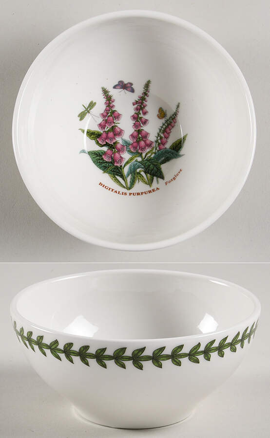 Botanic Garden 4 1/2" Stacking Bowl W/50th Anniversary Backstamp by Portmeirion-1
