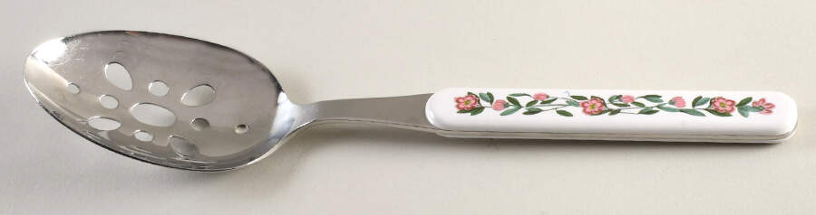 Botanic Garden Pierced Tablespoon W/Plastic Handle by Portmeirion-1