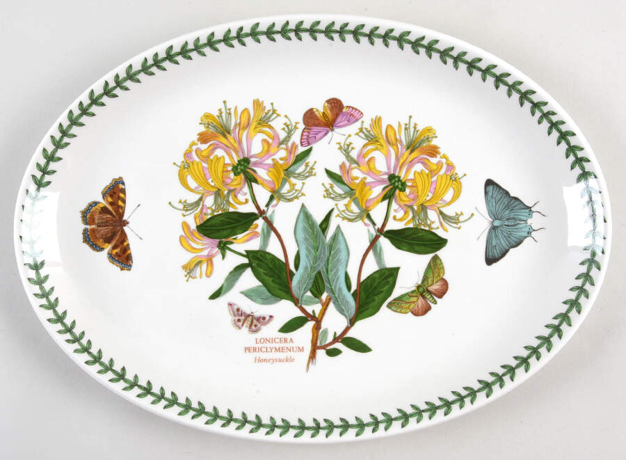 Botanic Garden 13" Oval Steak Platter by Portmeirion-1