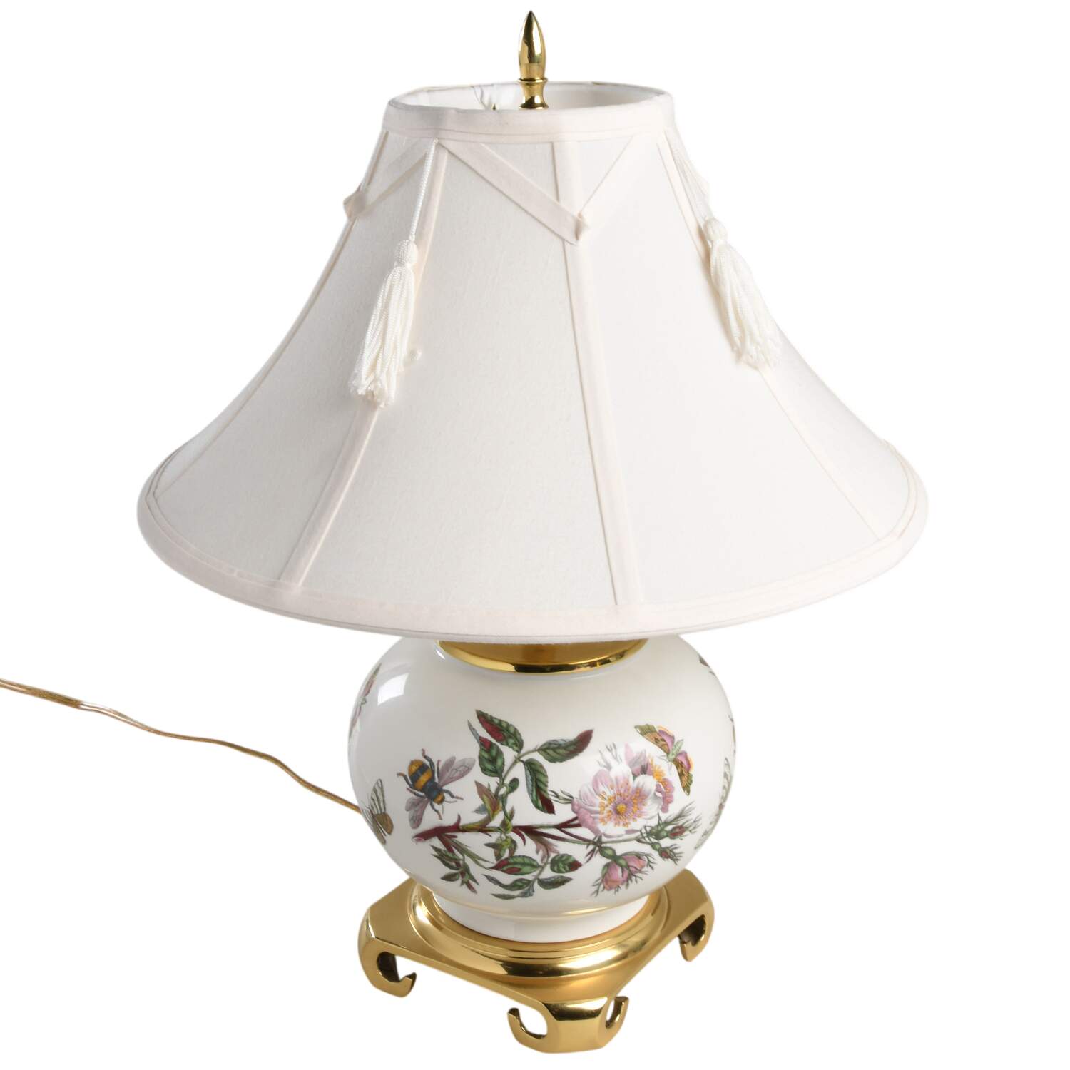 Botanic Garden Globe Vase Lamp & Shade by Portmeirion-1