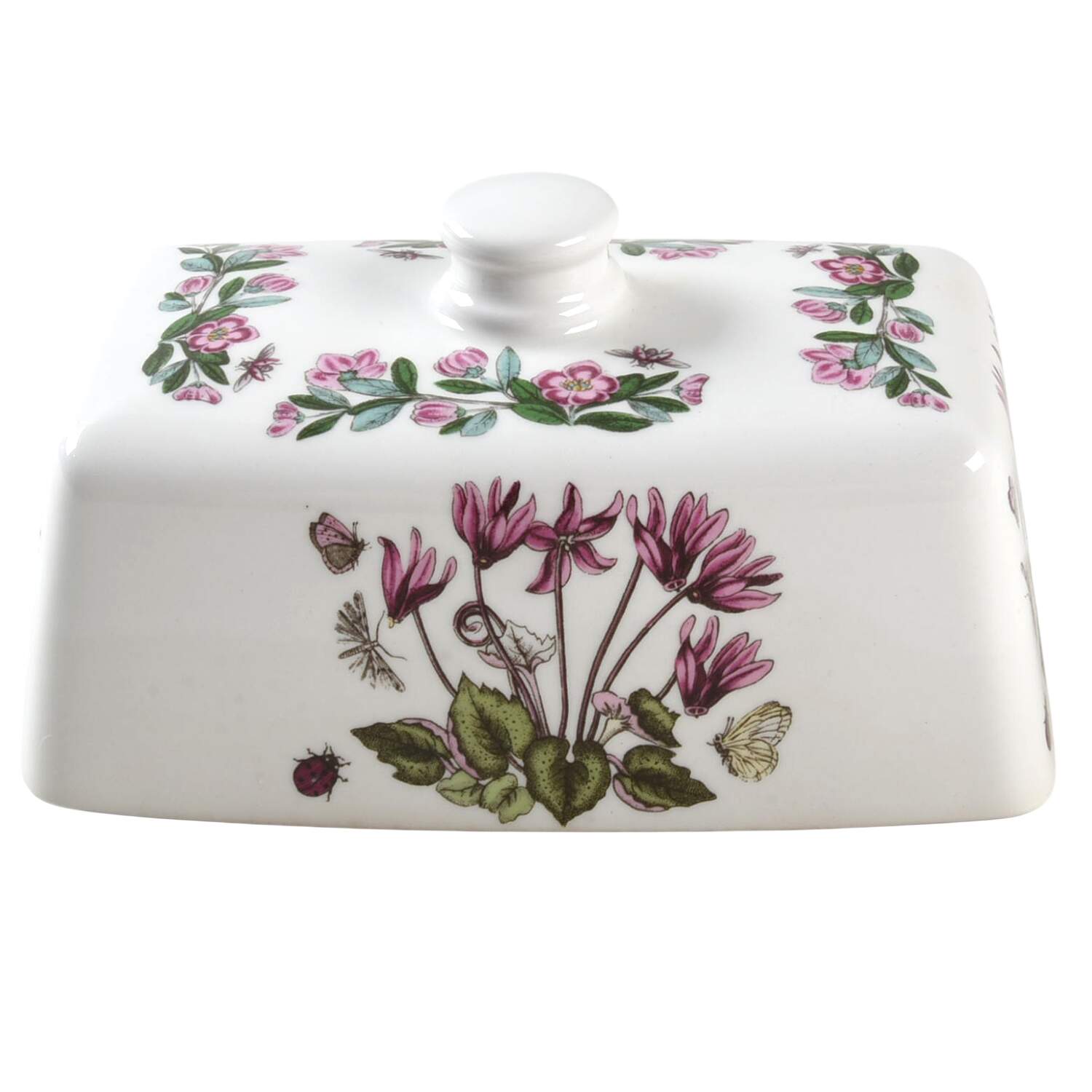 Botanic Garden Lid for 1/2 Pound Butter Dish by Portmeirion-1