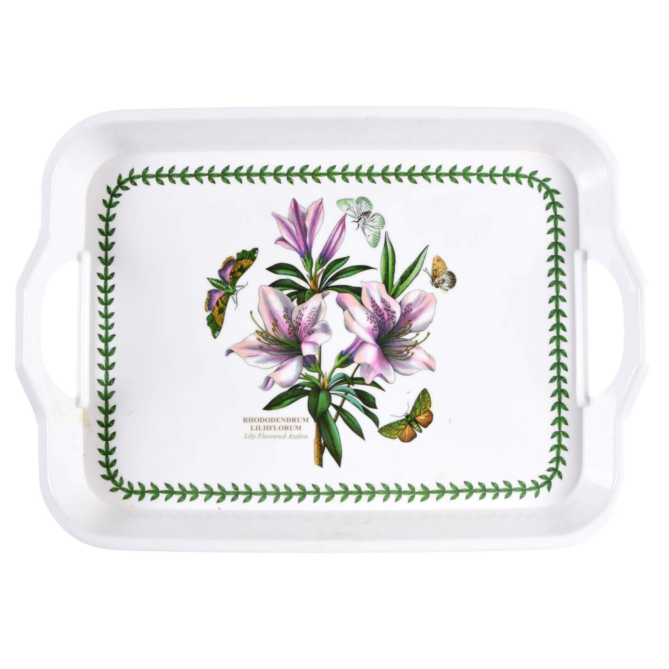 Botanic Garden 15" Rectangular Handled Melamine Tray by Portmeirion-1