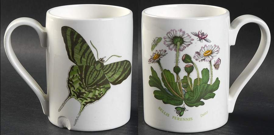 Botanic Garden 1972 Flower & Butterfly Mug by Portmeirion-1
