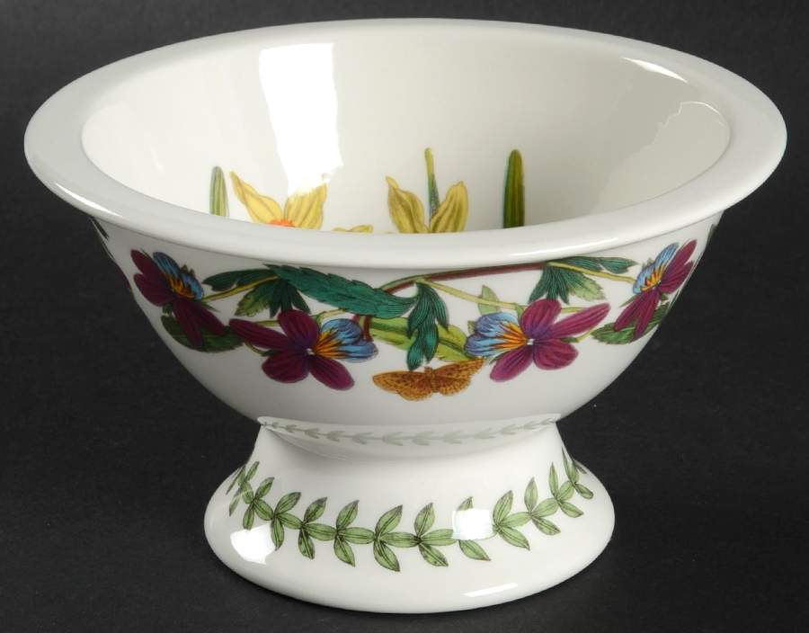 Botanic Garden Sovereign Shape Rim Footed Sorbet aka Potpourri by Portmeirion-1