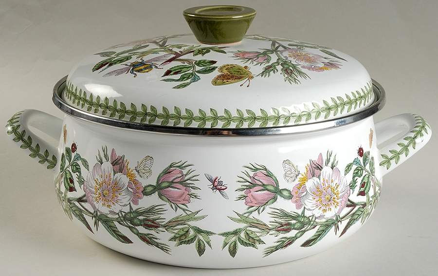 Botanic Garden 4 Quart Metal Covered Casserole by Portmeirion-1