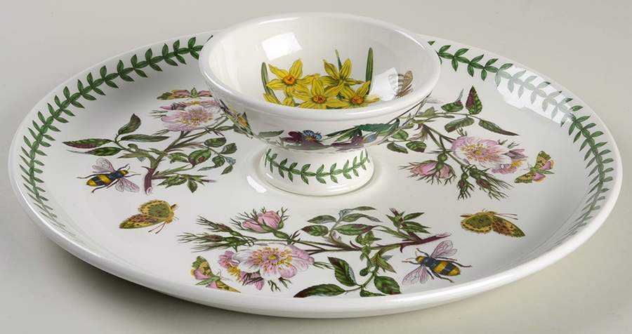 Botanic Garden Chip/Dip Set (Uses Sorbet for Dip) by Portmeirion-1