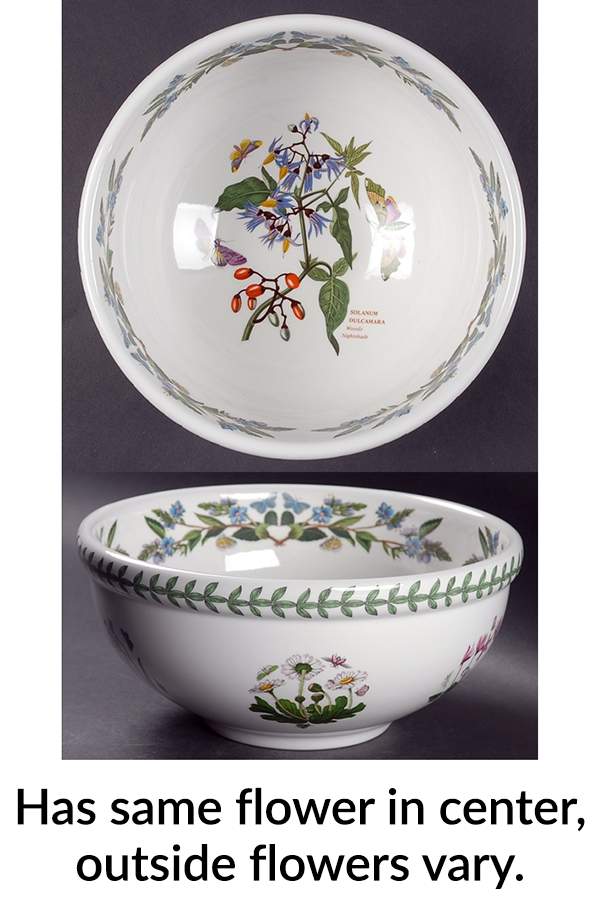 Botanic Garden 9" Salad Serving Bowl by Portmeirion-1