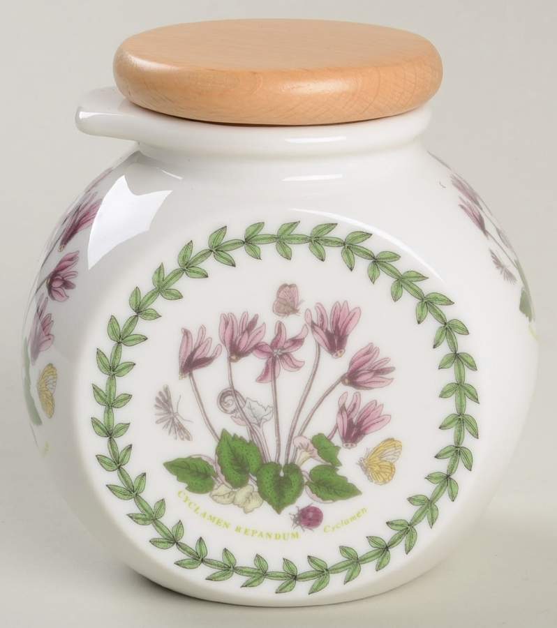 Botanic Garden 4" Grip Spice Jar with Wood Lid by Portmeirion-1