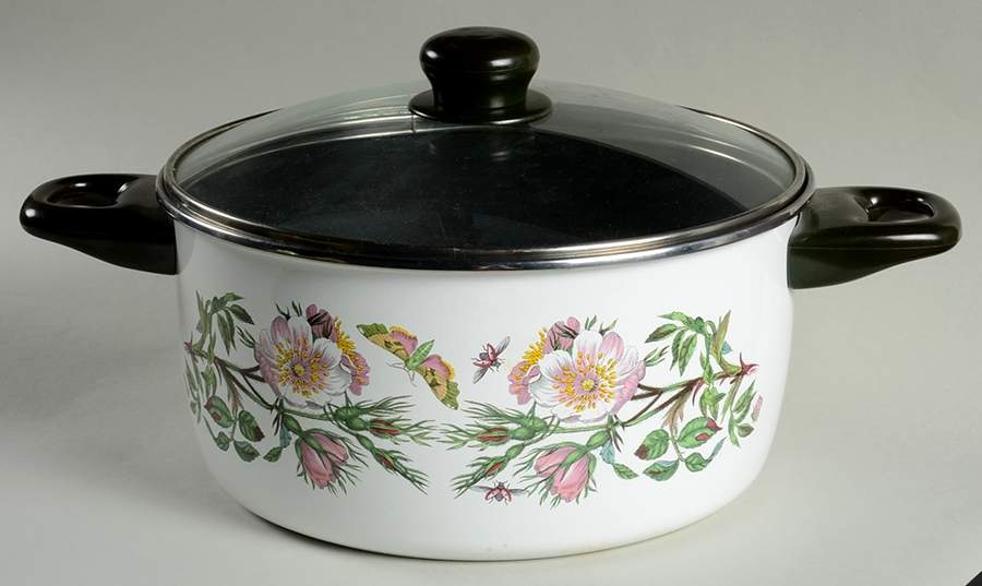 Botanic Garden 5.5 Qt Covered Metal Casserole W/Glass Lid by Portmeirion-1