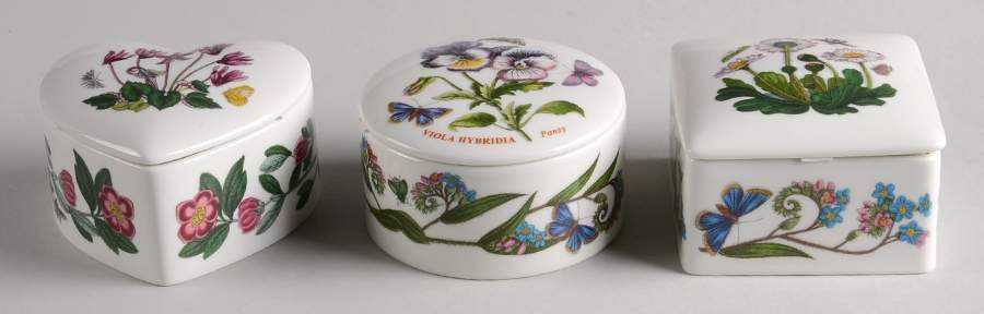 Botanic Garden (Set of 3) Treasure & Heart Boxes by Portmeirion-1