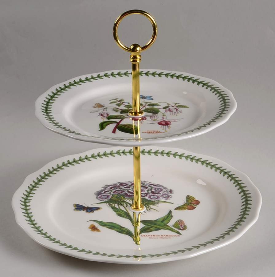 Botanic Garden Tray-Serving/2 Tiered-Dp/Sp by Portmeirion-1