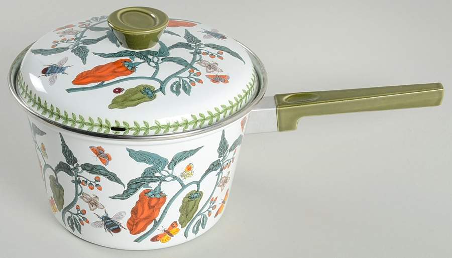 Botanic Garden Metal Steam & Boil Pot & Lid w/Basket by Portmeirion-1