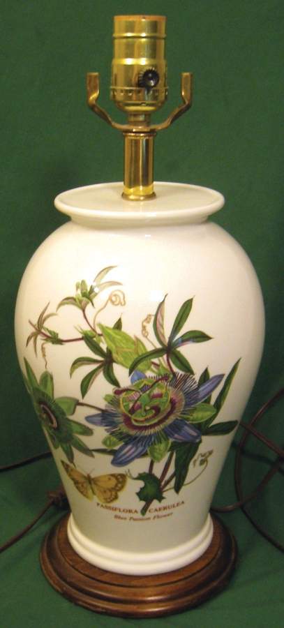 Botanic Garden 21" Canton Vase Lamp No Shade by Portmeirion-1
