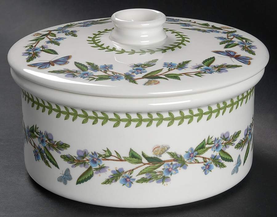 Botanic Garden 1.5 Qt Rd Cov Drum Casserole/Vegetable/Souffle by Portmeirion-1