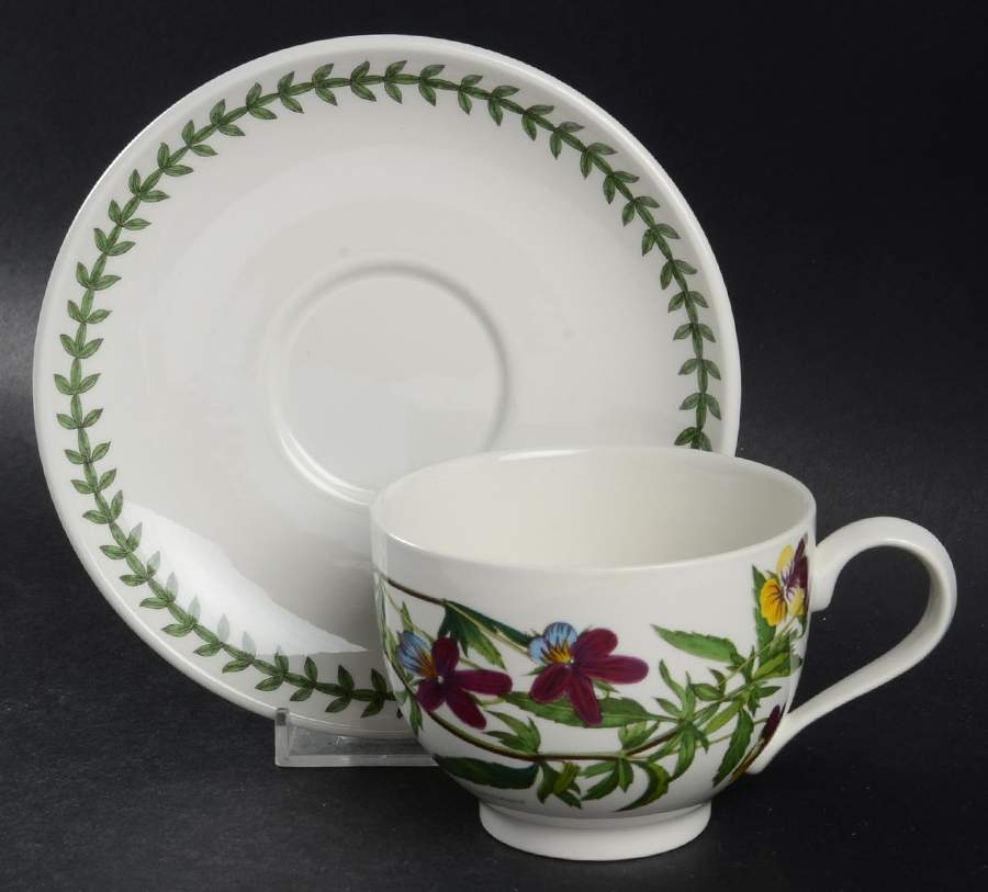 Botanic Garden 25th Anniversary Traditional Cup & Saucer by Portmeirion-1