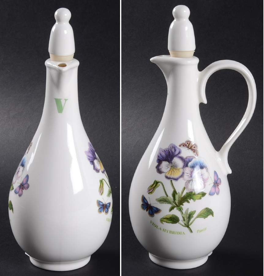 Botanic Garden Handled Vinegar Cruet and Stopper by Portmeirion-1