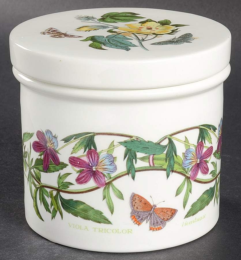 Botanic Garden 4" Storage Jar & Ceramic Lid by Portmeirion-1