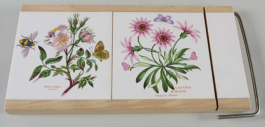 Botanic Garden Cheese Board (2 Tiles and Slicer) by Portmeirion-1