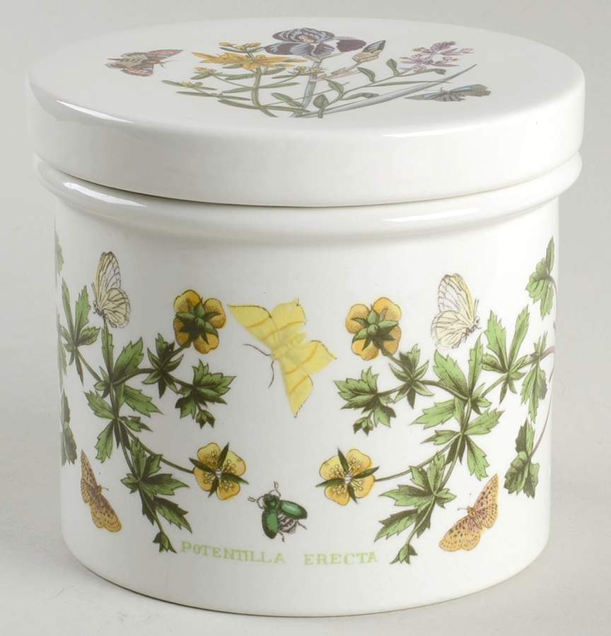 Botanic Garden 4" Storage Jar & Ceramic Lid by Portmeirion-1