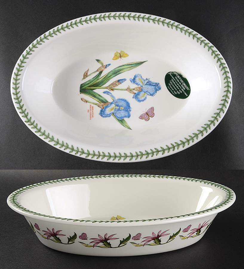 Botanic Garden 13" Oval Pie Baker by Portmeirion-1