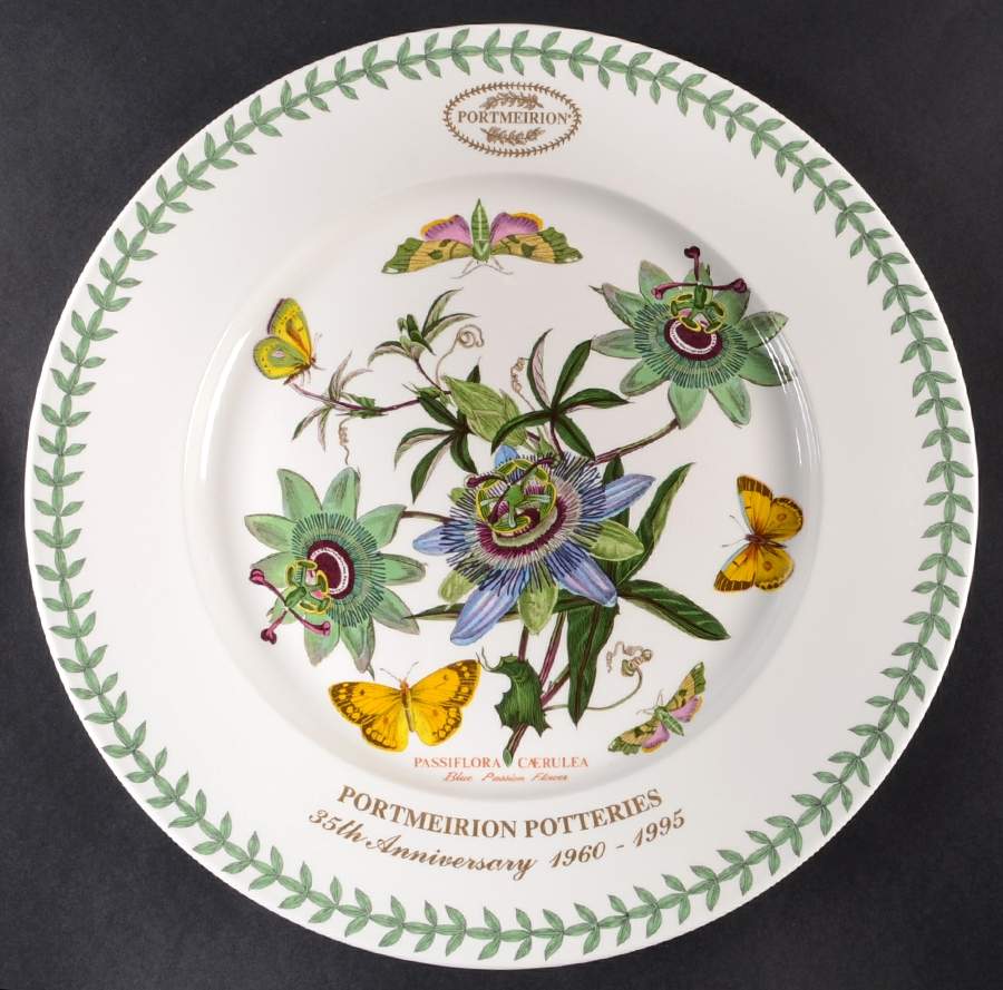 Botanic Garden 35th Anniversary 13" Chop Plate (Round Platter) by Portmeirion-1