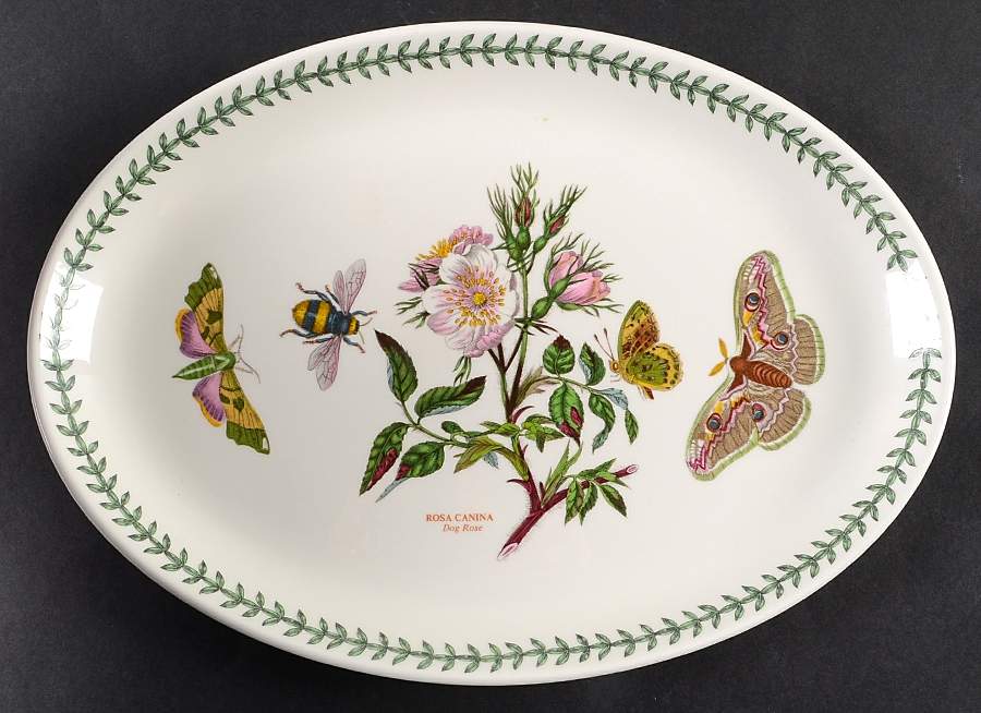 Botanic Garden 13" Oval Steak Platter by Portmeirion-1