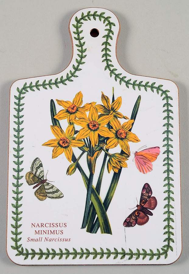 Botanic Garden 5" Wood Rectangular Handed Cutting Board by Portmeirion-1