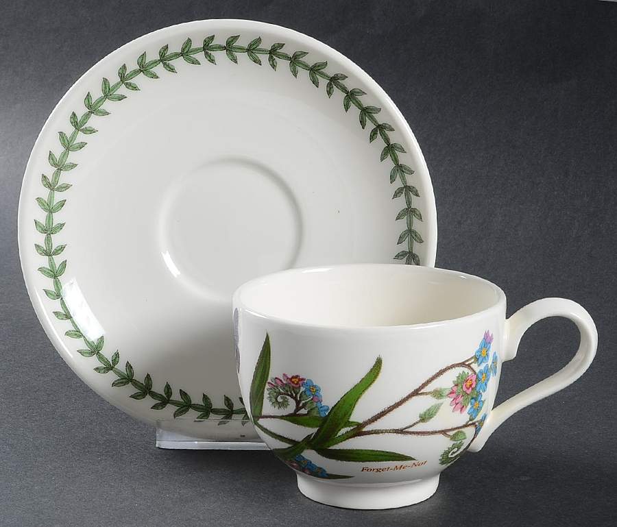 Botanic Garden Traditional Footed Cup & Saucer Set by Portmeirion-1