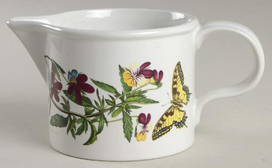Botanic Garden Drum Shaped Gravy Boat/16Oz Pitcher by Portmeirion-1