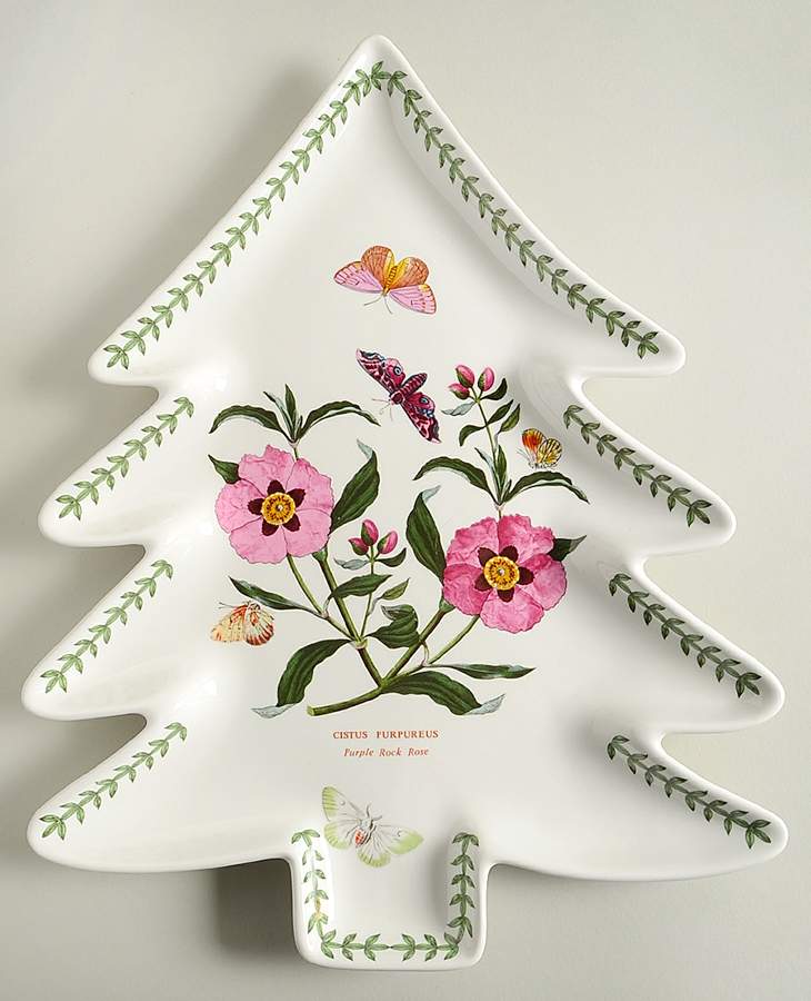 Botanic Garden 13" 1 Part Tree Shaped Dish by Portmeirion-1