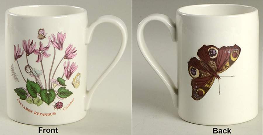 Botanic Garden 1972 Flower & Butterfly Mug by Portmeirion-1