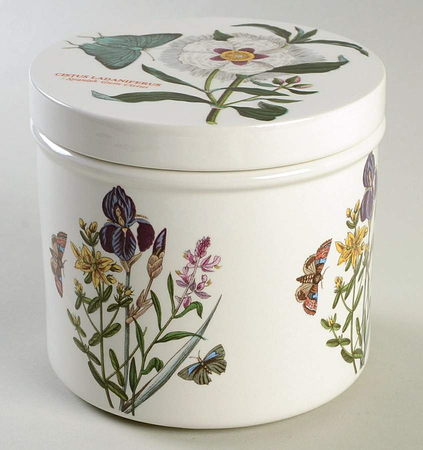 Botanic Garden 4" Storage Jar & Ceramic Lid by Portmeirion-1