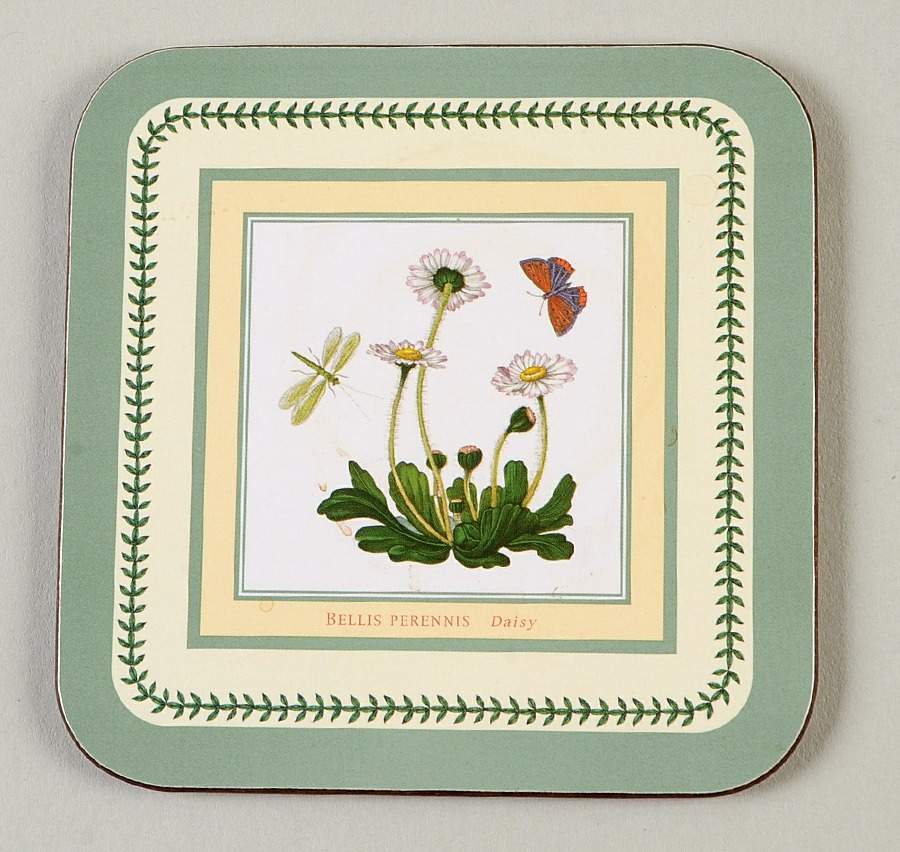 Botanic Garden Square Corkback Coaster by Portmeirion-1