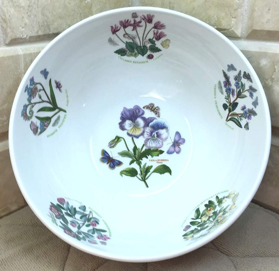 Botanic Garden 10" Pearl Round Serving Bowl by Portmeirion-1