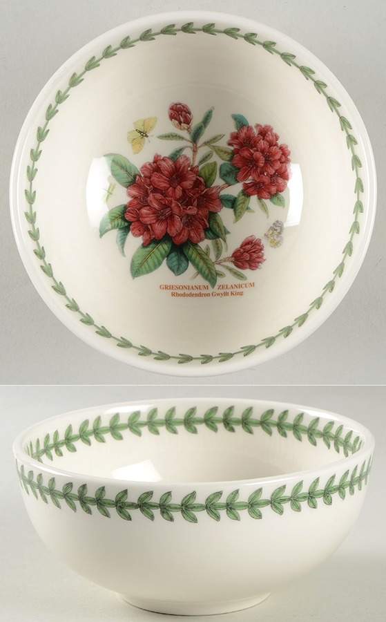 Botanic Garden Individual Small Salad Bowl w/No Outside Flw Dsn by Portmeirion-1