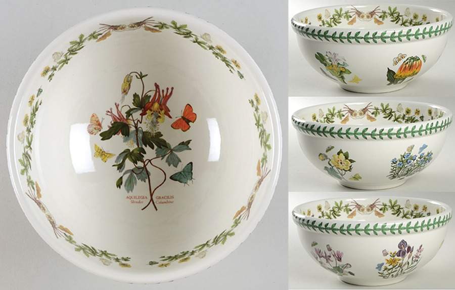 Botanic Garden 9" Salad Serving Bowl by Portmeirion-1
