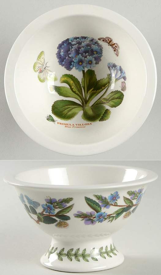 Botanic Garden Sovereign Shape Rim Footed Sorbet aka Potpourri by Portmeirion-1