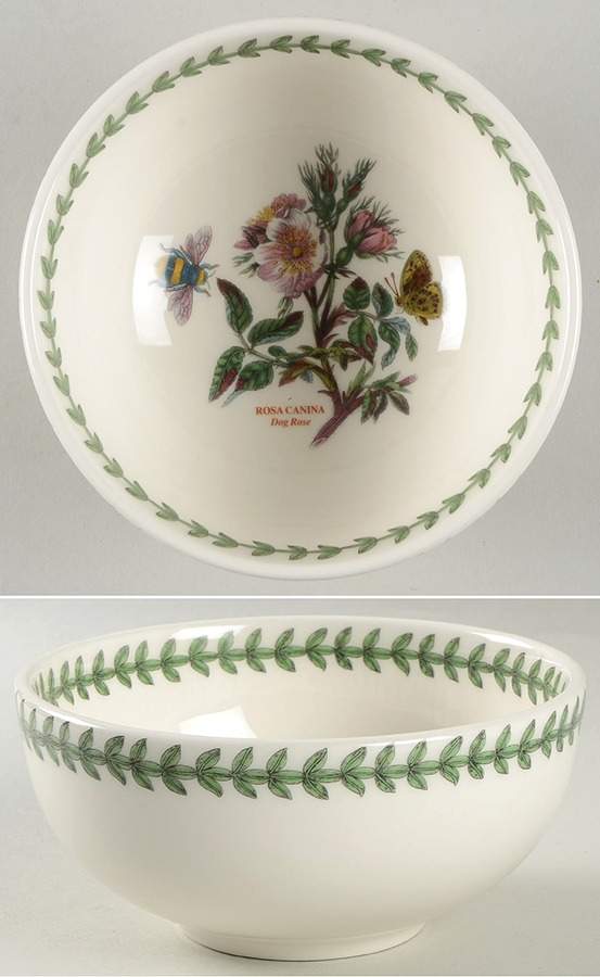 Botanic Garden Individual Small Salad Bowl w/No Outside Flw Dsn by Portmeirion-1