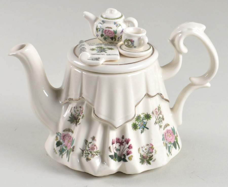 Botanic Garden Mini Figural Teapot & Lid by Portmeirion-1